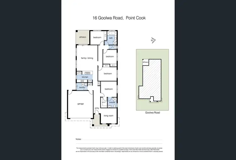 Floorplan of Homely house listing, 16 Goolwa Road, Point Cook VIC 3030