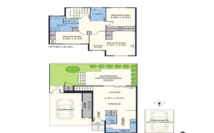 Floorplan of Homely townhouse listing, 2/34 McArthur Street, Malvern VIC 3144