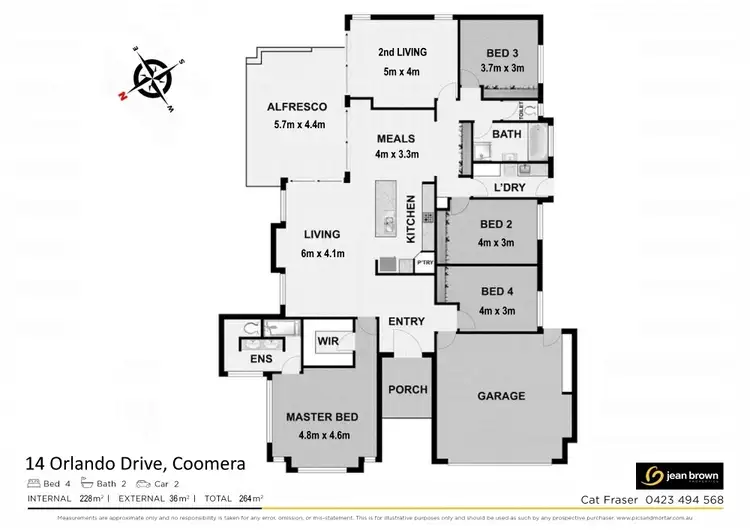 Floorplan of Homely house listing, 14 Orlando Drive, Coomera QLD 4209