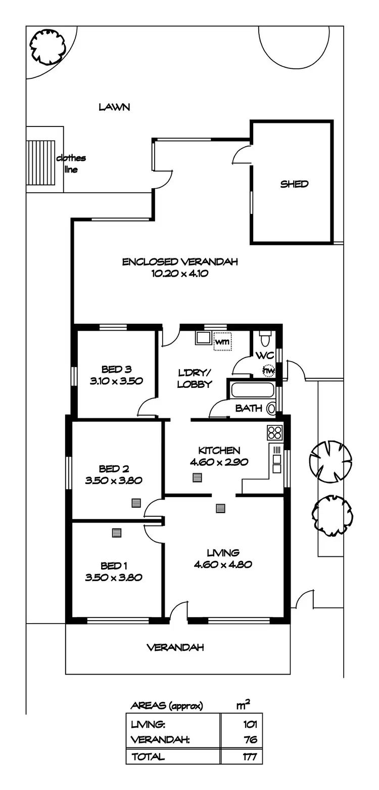 Floorplan of Homely house listing, 41 Florence Tce, Rosewater SA 5013