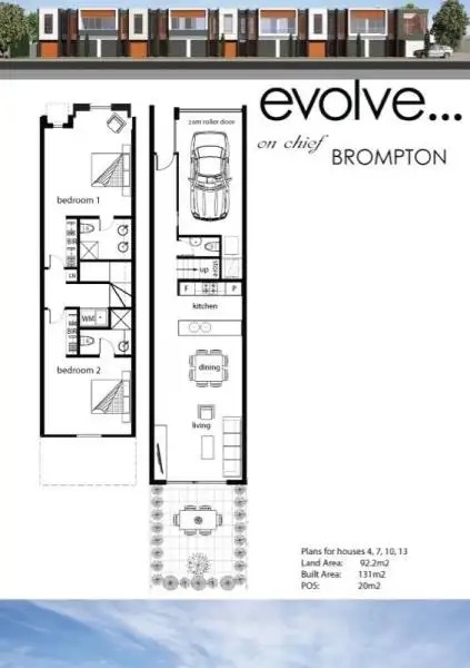 Floorplan of Homely townhouse listing, 7/60A Chief Street, Brompton SA 5007