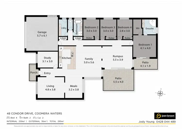 Floorplan of Homely house listing, 48 Condor Drive, Coomera Waters QLD 4209