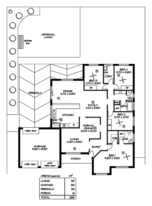 Floorplan of Homely house listing, 54 Lovelock Road, Parafield Gardens SA 5107