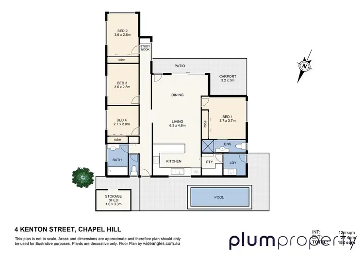 Floorplan of Homely house listing, 4 Kenton Street, Chapel Hill QLD 4069