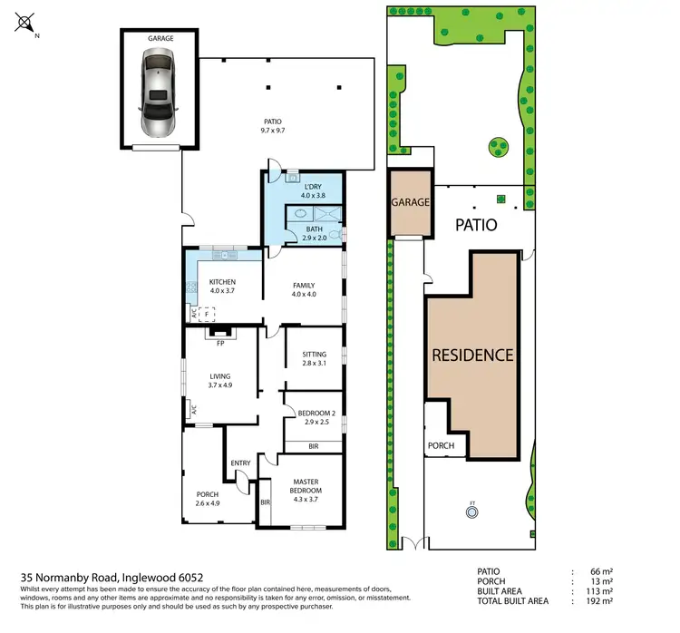 Floorplan of Homely house listing, 35 Normanby Rd, Inglewood WA 6052