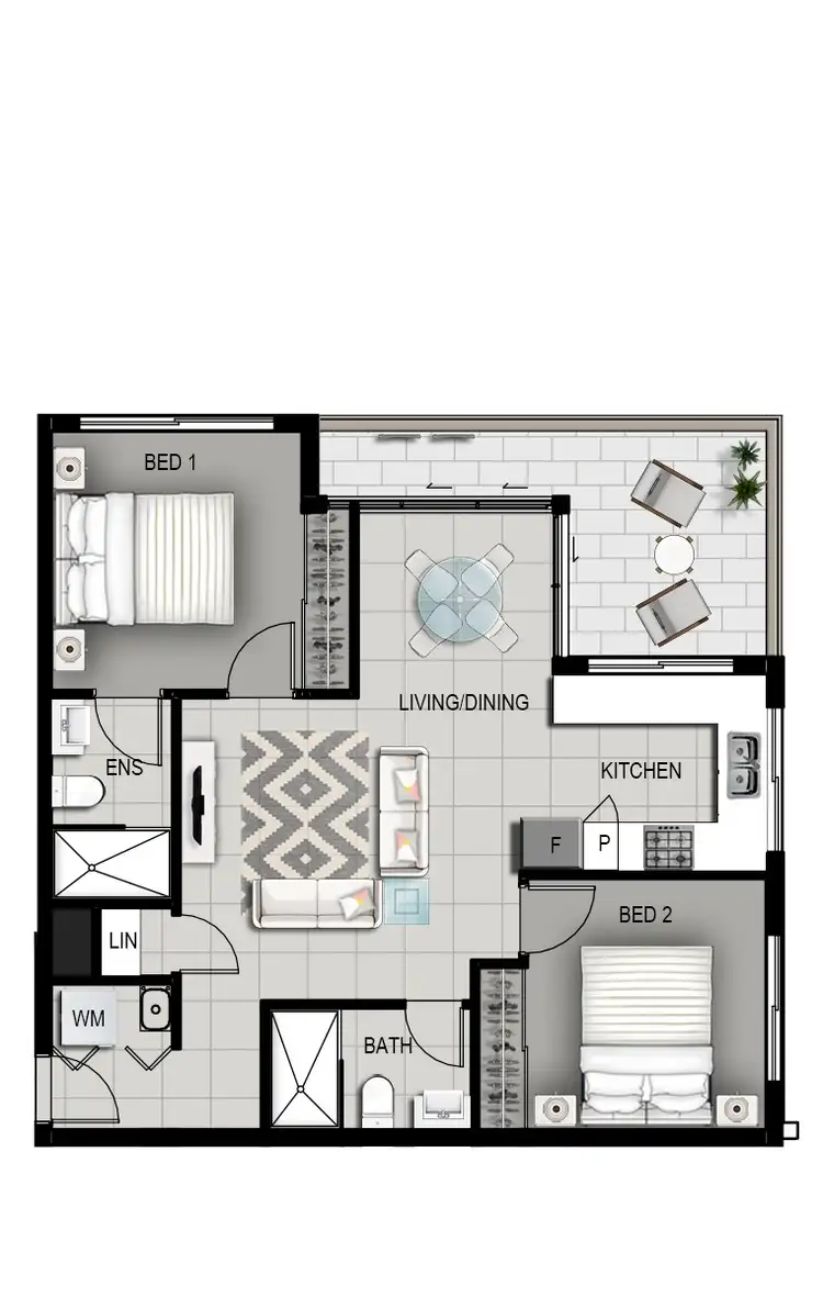 Floorplan of Homely apartment listing, 9/58 Ludwick Street,, Cannon Hill QLD 4170