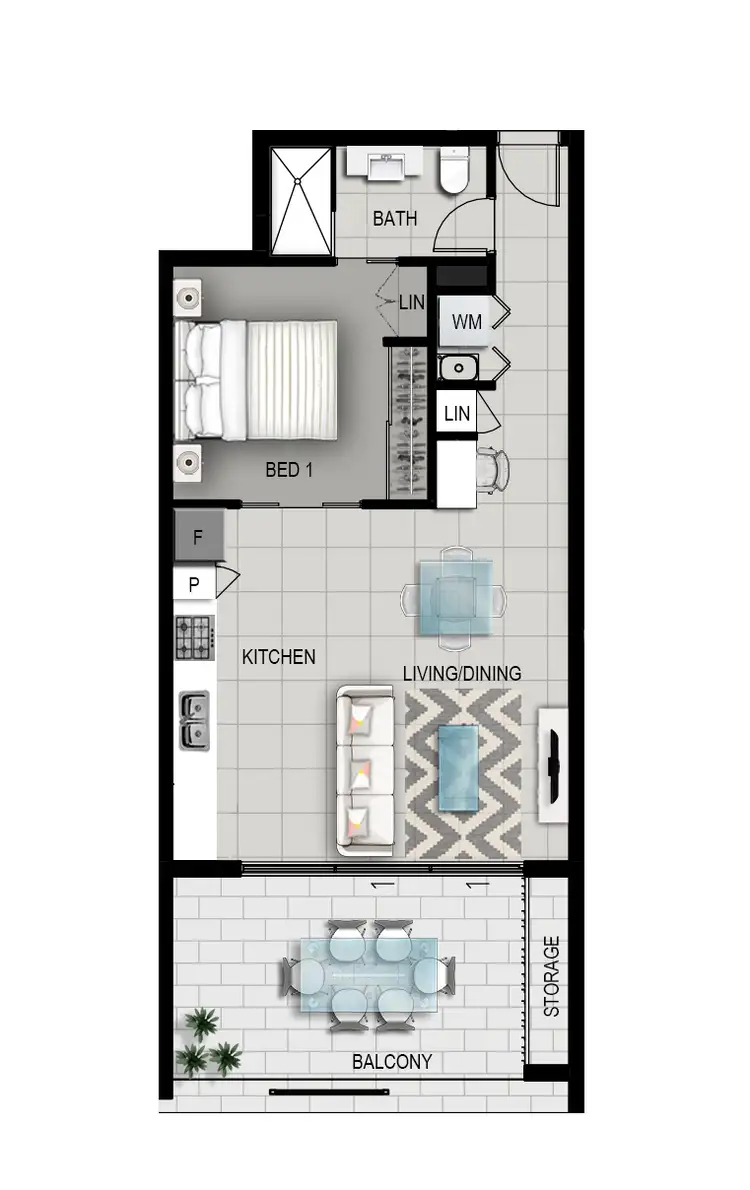 Floorplan of Homely apartment listing, 29/58 Ludwick Street, Cannon Hill QLD 4170