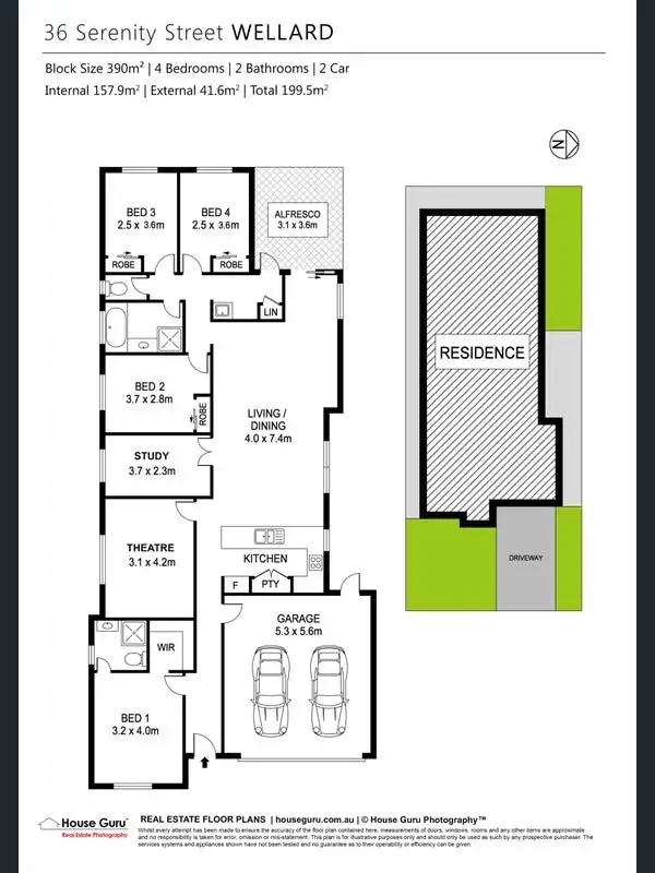 Floorplan of Homely house listing, 36 Serenity Street, Wellard WA 6170