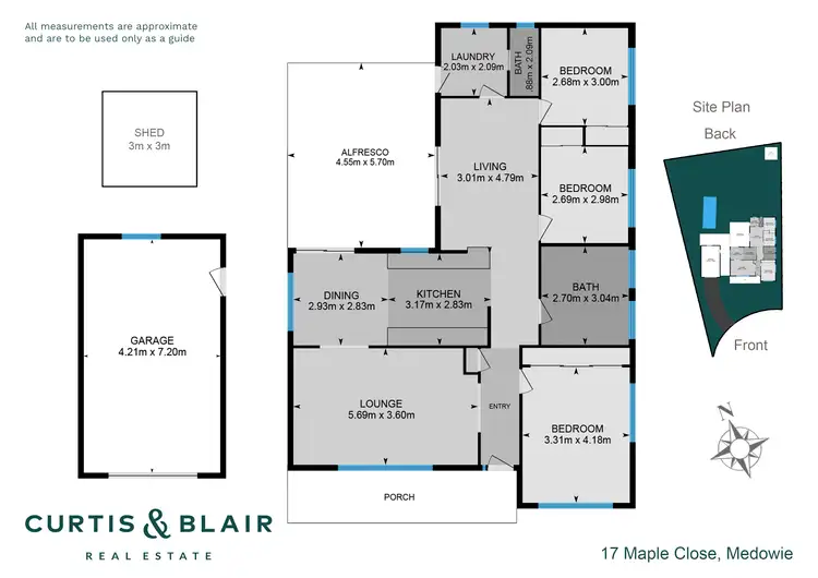 Floorplan of Homely house listing, 17 Maple Close, Medowie NSW 2318