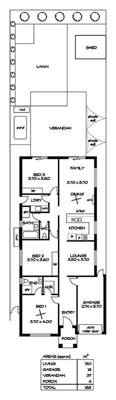 Floorplan of Homely house listing, 9B Sarah Candace Court, Munno Para West SA 5115