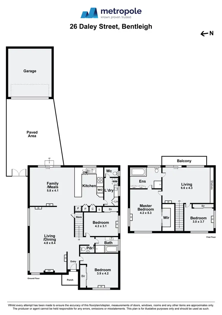 Floorplan of Homely house listing, 26 Daley Street, Bentleigh VIC 3204