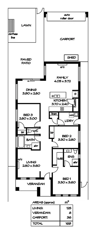 Floorplan of Homely house listing, 16 Elphick Street, Munno Para SA 5115