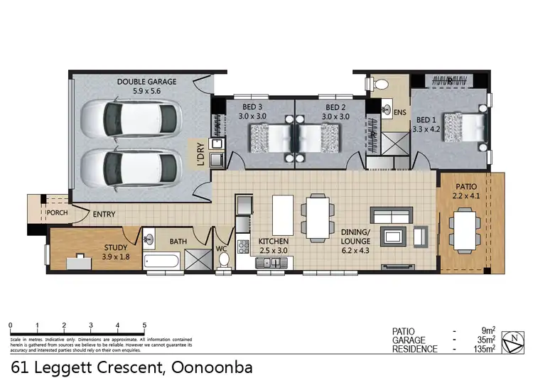 Floorplan of Homely house listing, 61 Leggett Crescent, Oonoonba QLD 4811