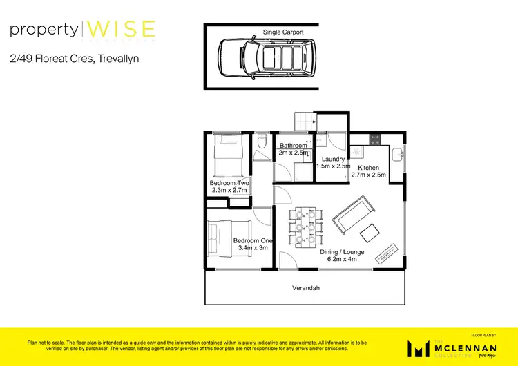 Floorplan of Homely house listing, 2/49 Floreat Crescent, Trevallyn TAS 7250