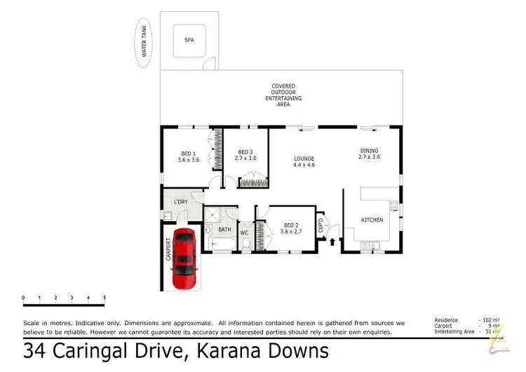 Floorplan of Homely house listing, 34 Caringal Drive, Karana Downs QLD 4306