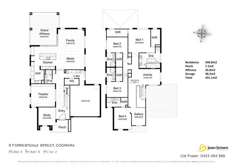 Floorplan of Homely house listing, 9 Forrestdale Street, Coomera QLD 4209