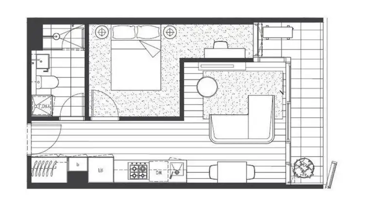 Floorplan of Homely apartment listing, 1516/8 Daly Street, South Yarra VIC 3141