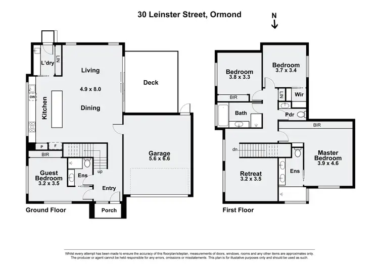 Floorplan of Homely house listing, 30 Leinster Street, Ormond VIC 3204