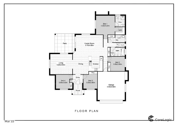 Floorplan of Homely house listing, 1 Sunrise Pocket, Idalia QLD 4811