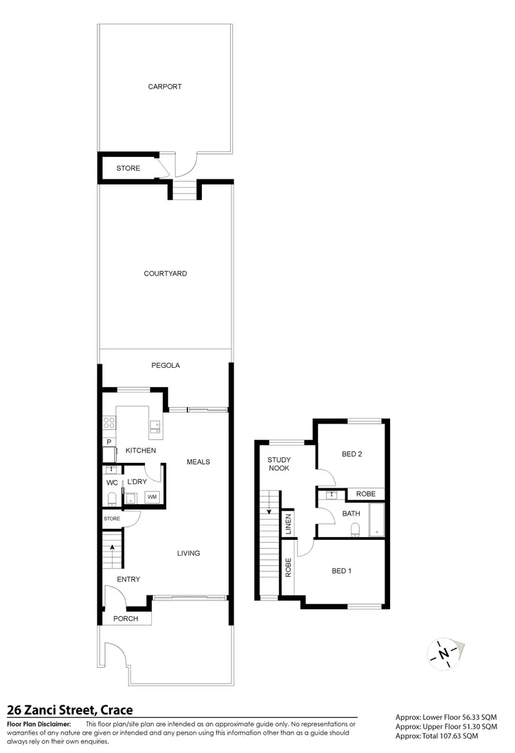 Floorplan of Homely townhouse listing, 26 Zanci Street, Crace ACT 2911