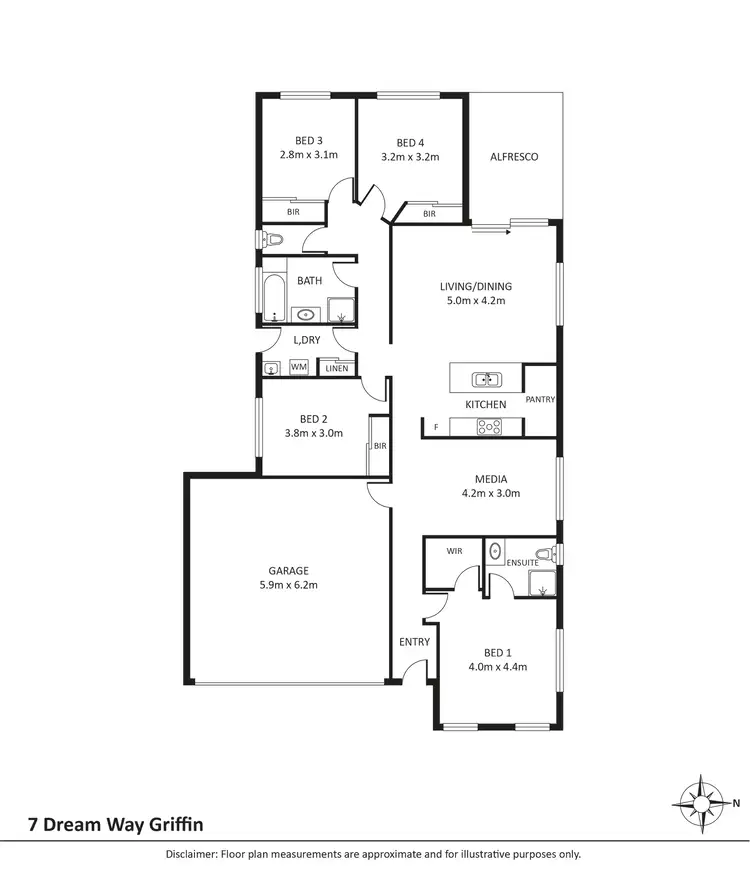 Floorplan of Homely house listing, 7 Dream Way, Griffin QLD 4503