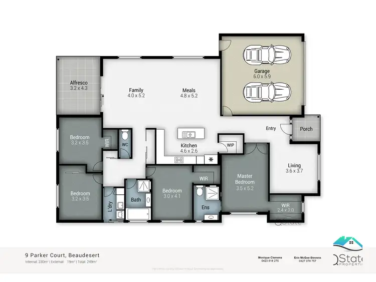 Floorplan of Homely house listing, 9 Parker Court, Beaudesert QLD 4285