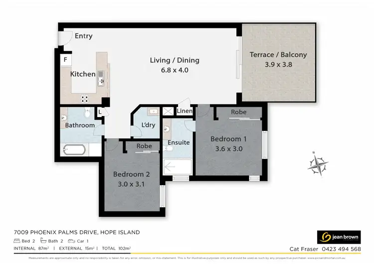 Floorplan of Homely unit listing, 7009 Phoenix Palms Drive, Hope Island QLD 4212