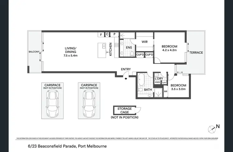 Floorplan of Homely apartment listing, 6/23 Beaconsfield Parade, Port Melbourne VIC 3207
