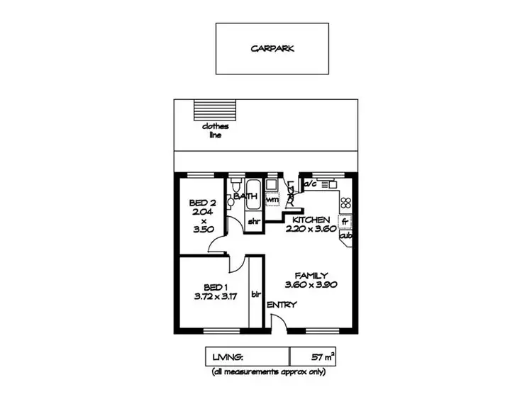 Floorplan of Homely unit listing, 4/42 Exeter Terrace, Devon Park SA 5008