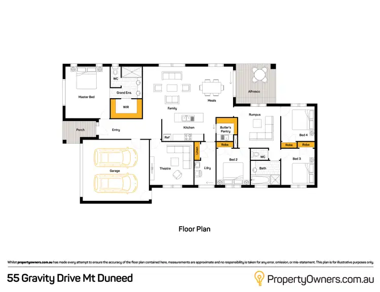 Floorplan of Homely house listing, 55 Gravity Drive, Mount Duneed VIC 3217