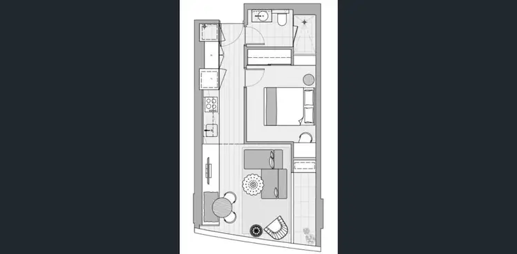 Floorplan of Homely apartment listing, 9-23 Mackenzie Street, Melbourne VIC 3000