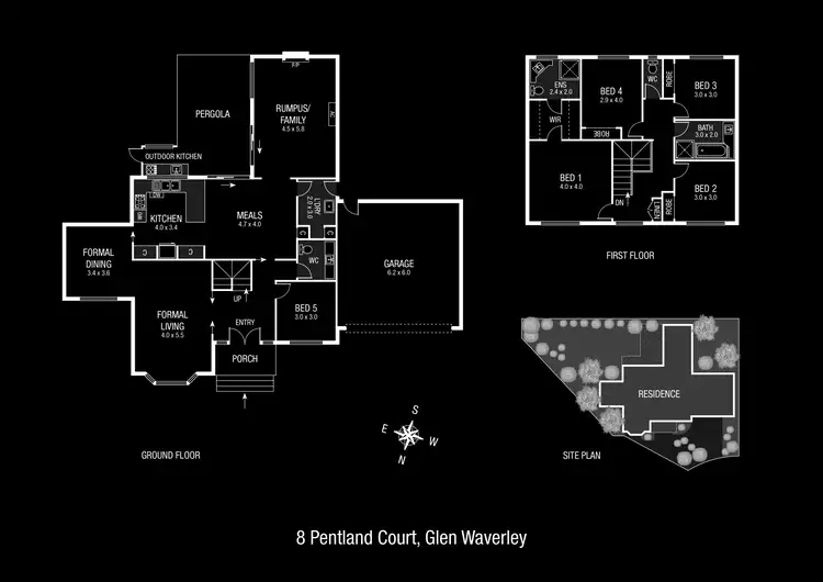 Floorplan of Homely house listing, 8 Pentland Court, Glen Waverley VIC 3150