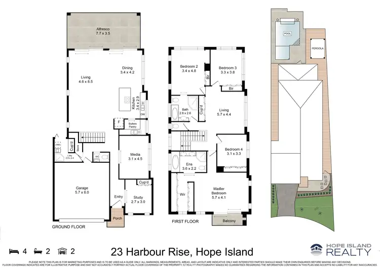 Floorplan of Homely house listing, 23 Harbour Rise, Hope Island QLD 4212