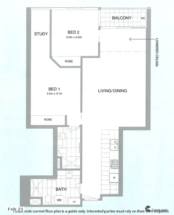 Floorplan of Homely apartment listing, 1712/151 City Road, Southbank VIC 3006