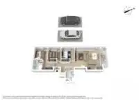 Floorplan of Homely apartment listing, 5405/80 A'beckett St, Melbourne VIC 3000