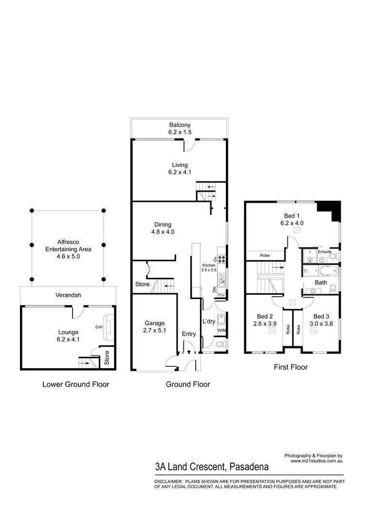 Floorplan of Homely house listing, 3A Land Crescent, Pasadena SA 5042