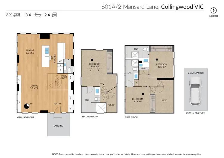 Floorplan of Homely apartment listing, 601A/2 Mansard Lane, Collingwood VIC 3066