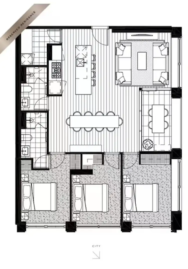 Floorplan of Homely apartment listing, 305/11 Wellington St, Collingwood VIC 3066