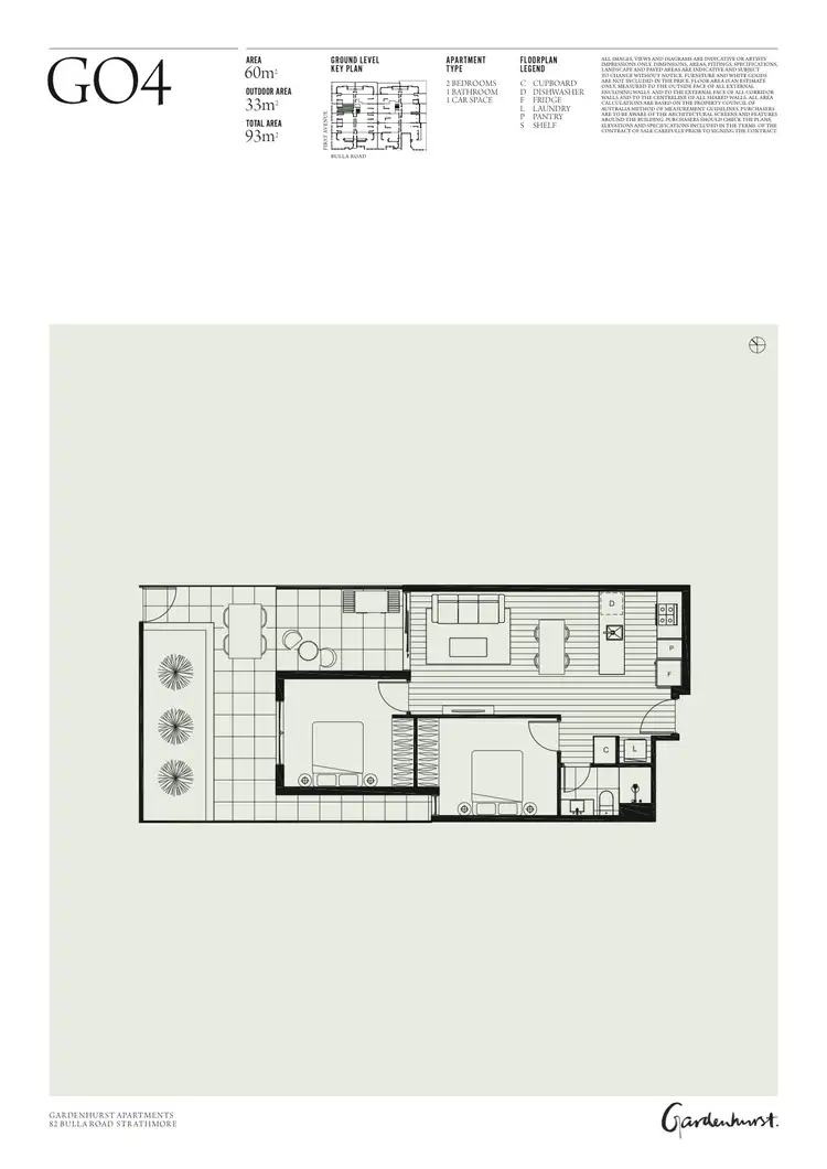Floorplan of Homely apartment listing, G04/82 Bulla Road, Strathmore VIC 3041