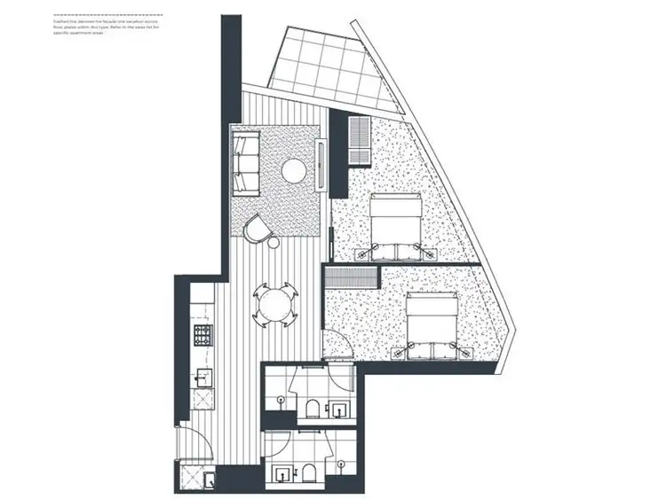 Floorplan of Homely apartment listing, 1309/18 Hoff boulevard, Southbank VIC 3006
