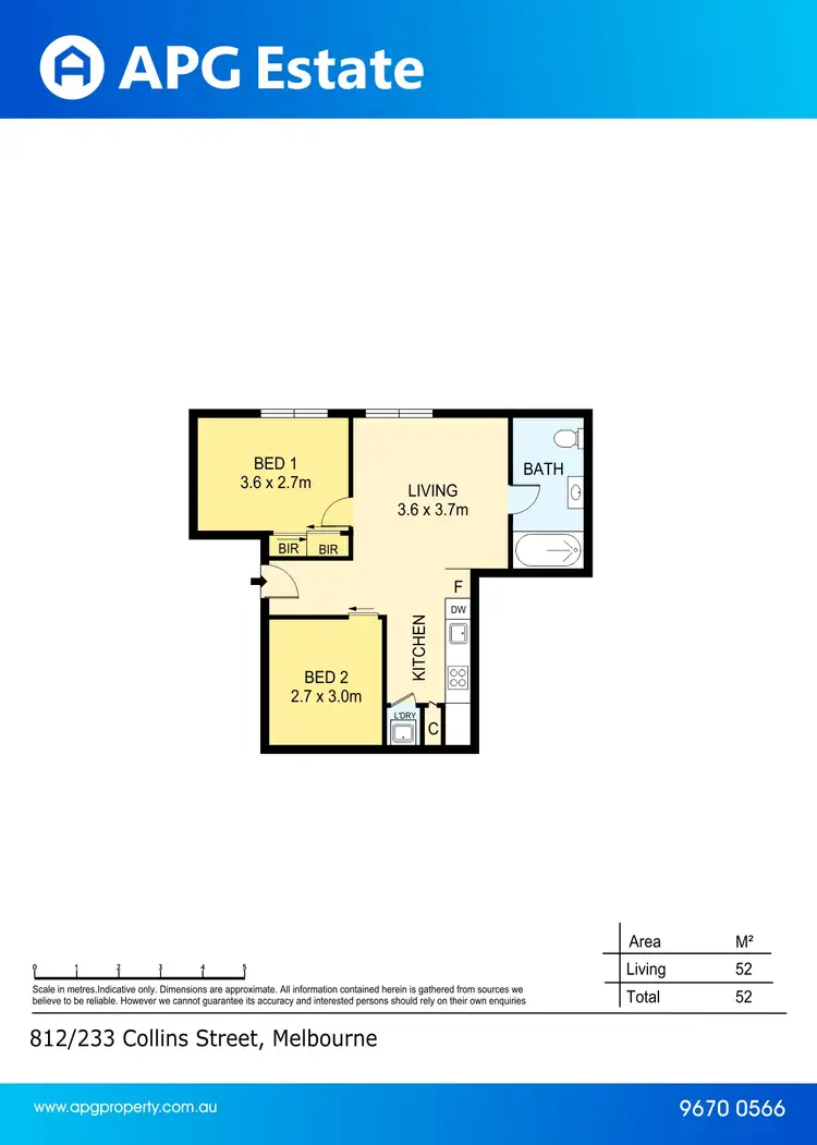 Floorplan of Homely apartment listing, 812/233 Collins Street, Melbourne VIC 3000