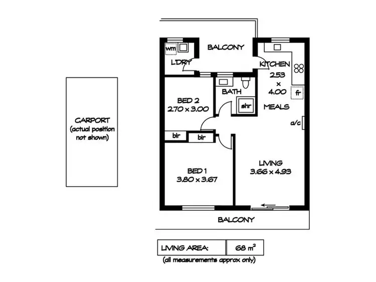 Floorplan of Homely unit listing, 4/34 Waller Street, Mansfield Park SA 5012