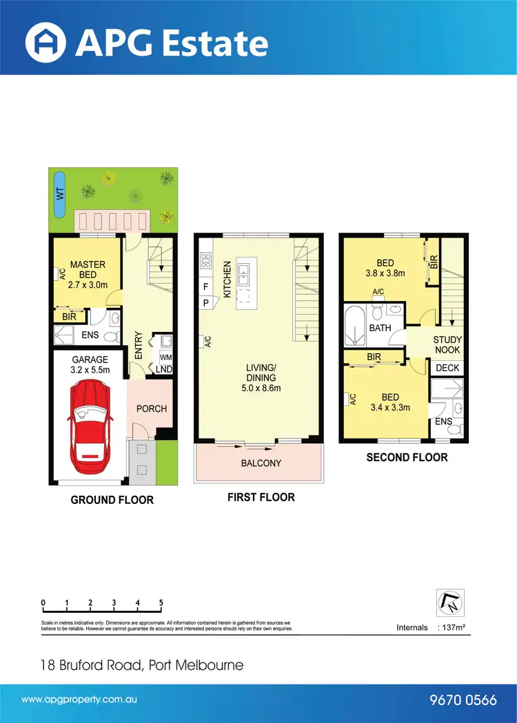 Floorplan of Homely townhouse listing, 18 Bruford Road, Port Melbourne VIC 3207