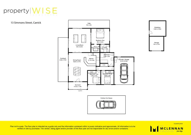 Floorplan of Homely house listing, 13 Simmons St, Carrick TAS 7291