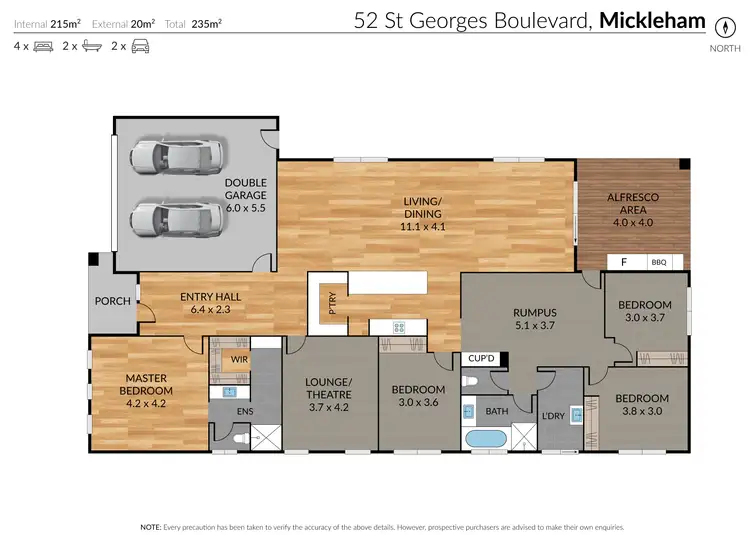 Floorplan of Homely house listing, 52 St Georges Blvd, Mickleham VIC 3064