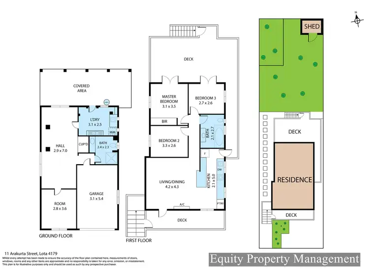 Floorplan of Homely house listing, 11 Arakurta Street, Lota QLD 4179