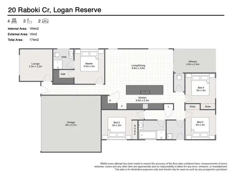 Floorplan of Homely house listing, 20 Raboki Crescent, Logan Reserve QLD 4133