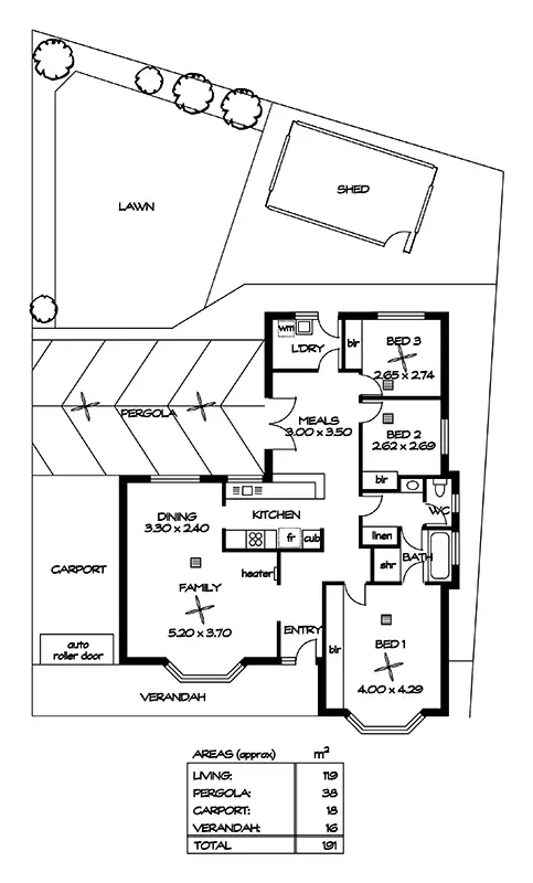 Floorplan of Homely house listing, 22A Gordon Avenue, Clearview SA 5085
