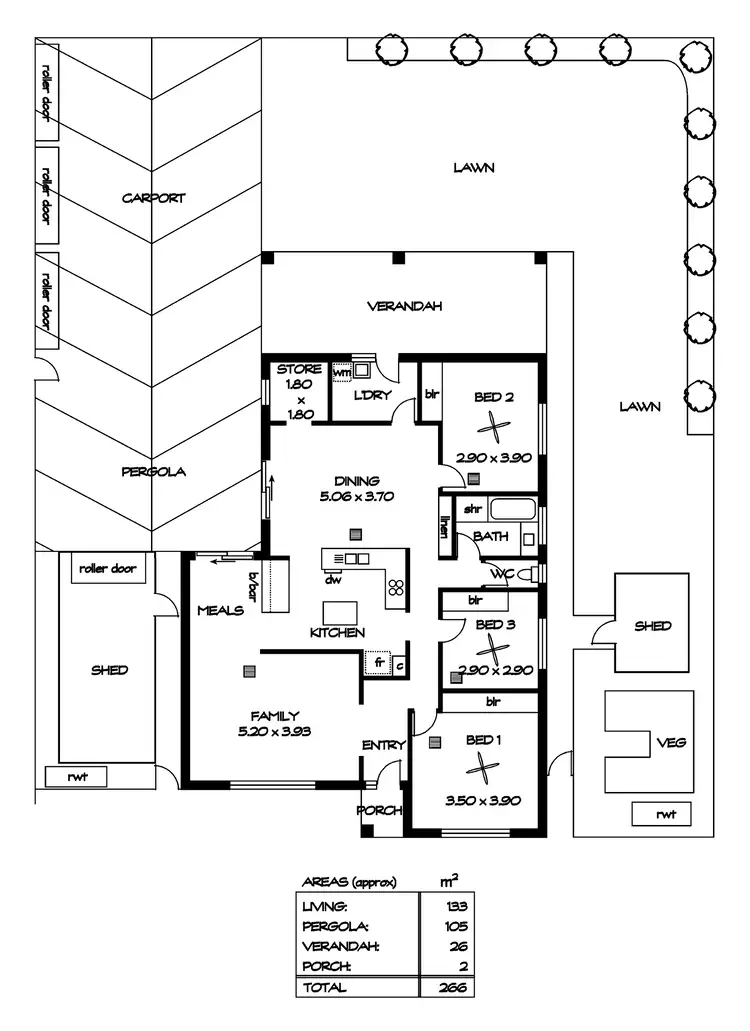 Floorplan of Homely house listing, 8 Fraser Avenue, St Agnes SA 5097