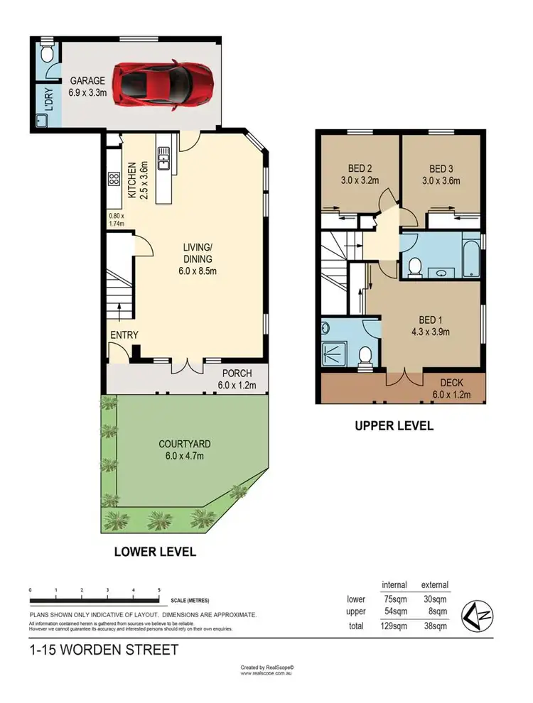 Floorplan of Homely townhouse listing, 1/15 Worden Street, Morningside QLD 4170